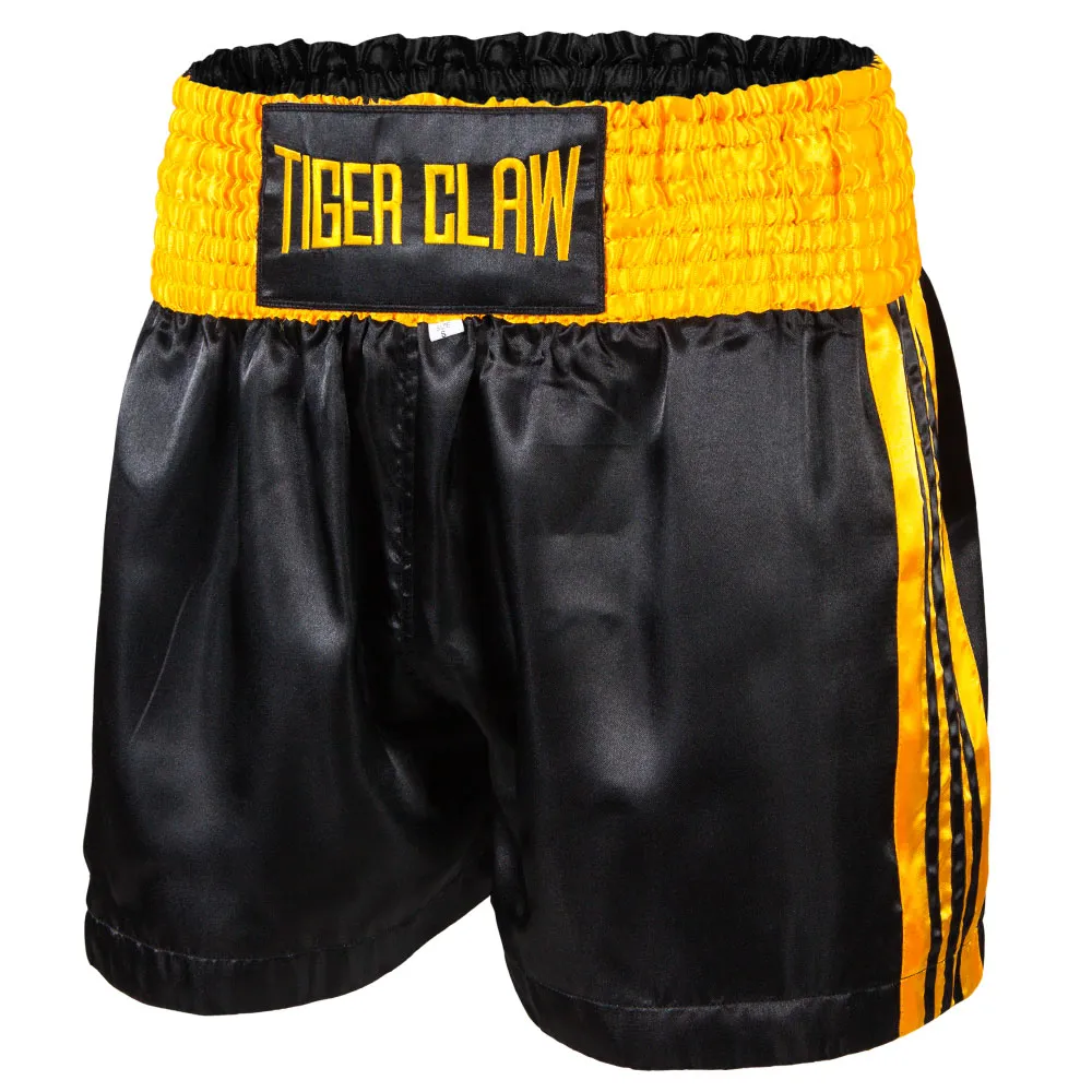 30% OFF - Kick Boxing Shorts Black/Yellow