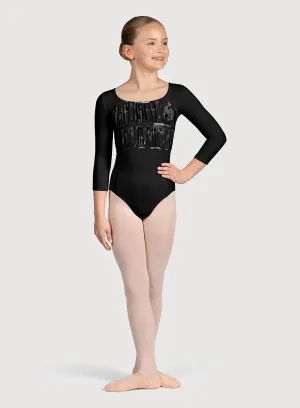 Bloch CL5226 Petal-Print 3/4 Sleeve Leo