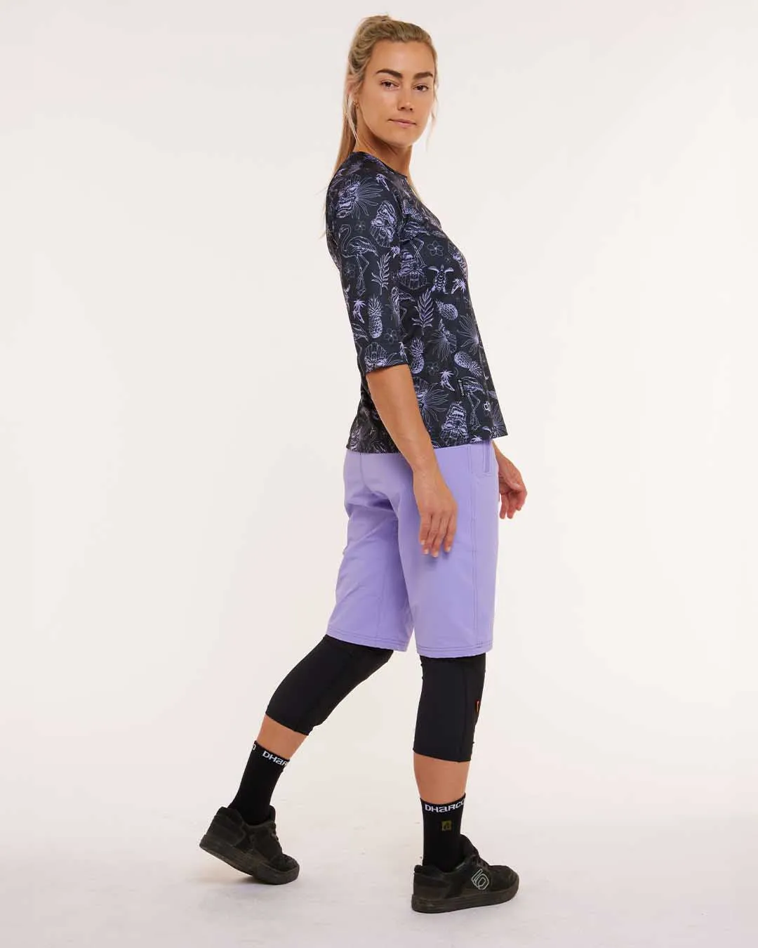 Dharco Womens 3/4 Sleeve Jersey | Purple Fraser