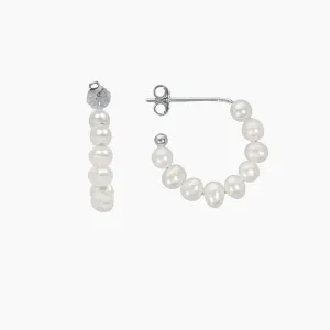 Freshwater Pearl Hoop Earrings