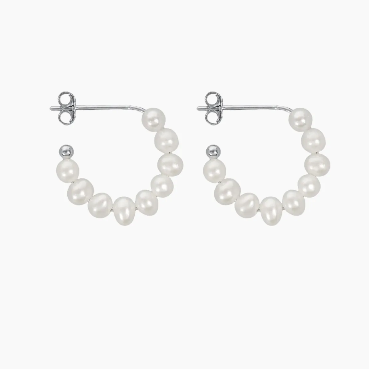 Freshwater Pearl Hoop Earrings