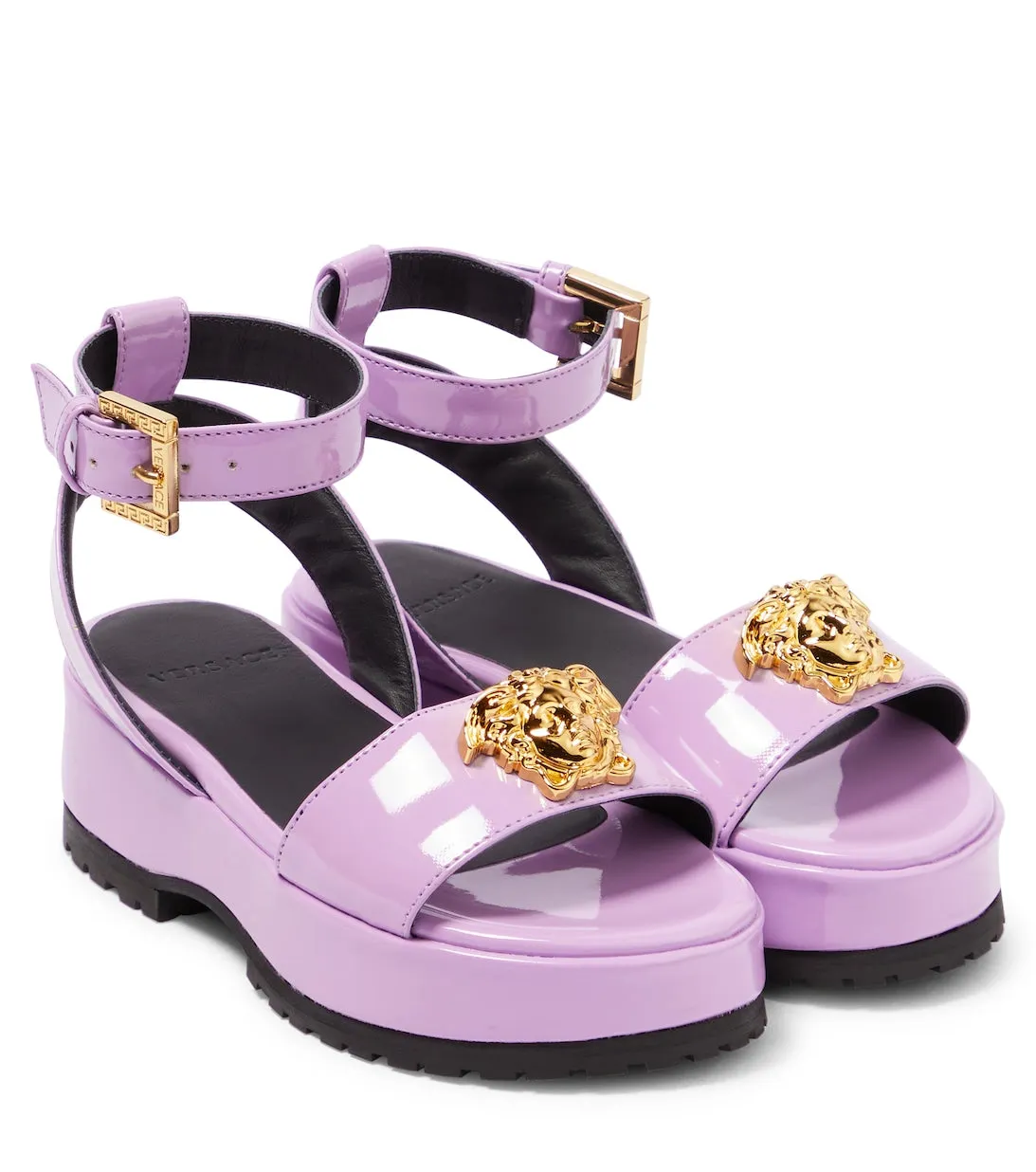 La Medusa platform sandals Versace, pink