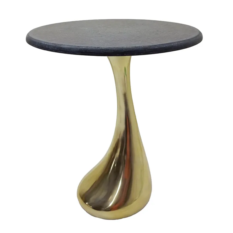 Lette Geometric Interior Design Side Table - Gold