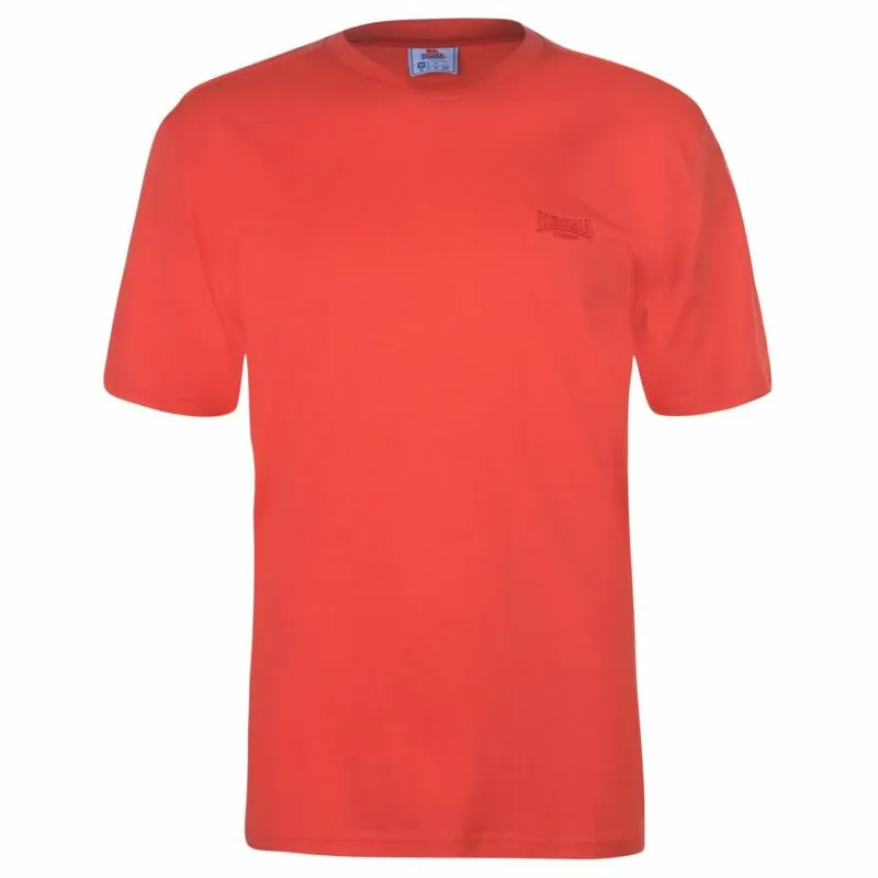 Lonsdale Plain Tee Mens Gents Crew Neck Shirt Short Sleeve Lightweight Cotton