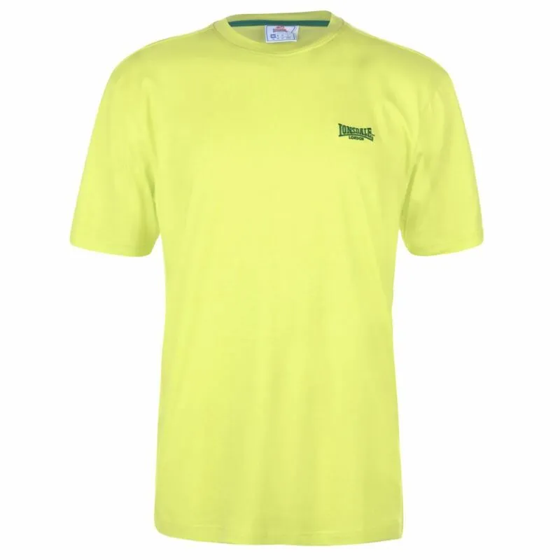 Lonsdale Plain Tee Mens Gents Crew Neck Shirt Short Sleeve Lightweight Cotton