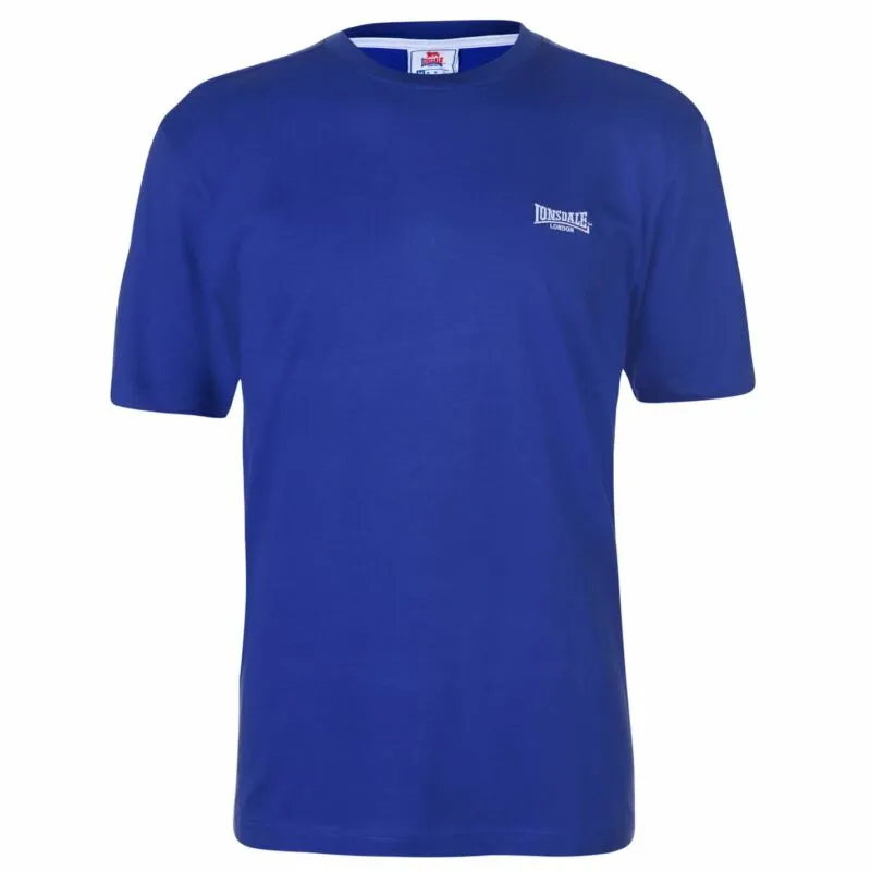 Lonsdale Plain Tee Mens Gents Crew Neck Shirt Short Sleeve Lightweight Cotton