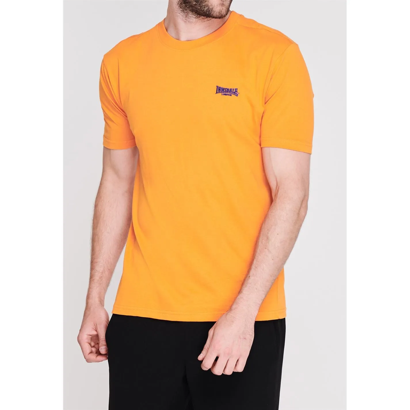 Lonsdale Plain Tee Mens Gents Crew Neck Shirt Short Sleeve Lightweight Cotton