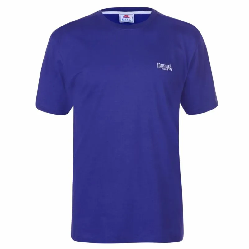 Lonsdale Plain Tee Mens Gents Crew Neck Shirt Short Sleeve Lightweight Cotton