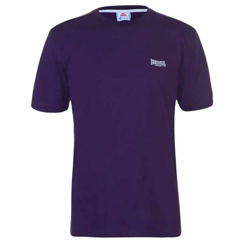 Lonsdale Plain Tee Mens Gents Crew Neck Shirt Short Sleeve Lightweight Cotton