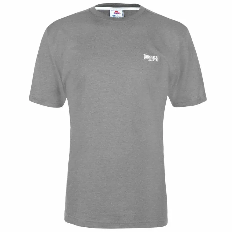 Lonsdale Plain Tee Mens Gents Crew Neck Shirt Short Sleeve Lightweight Cotton