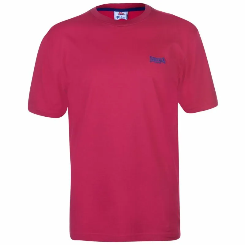 Lonsdale Plain Tee Mens Gents Crew Neck Shirt Short Sleeve Lightweight Cotton