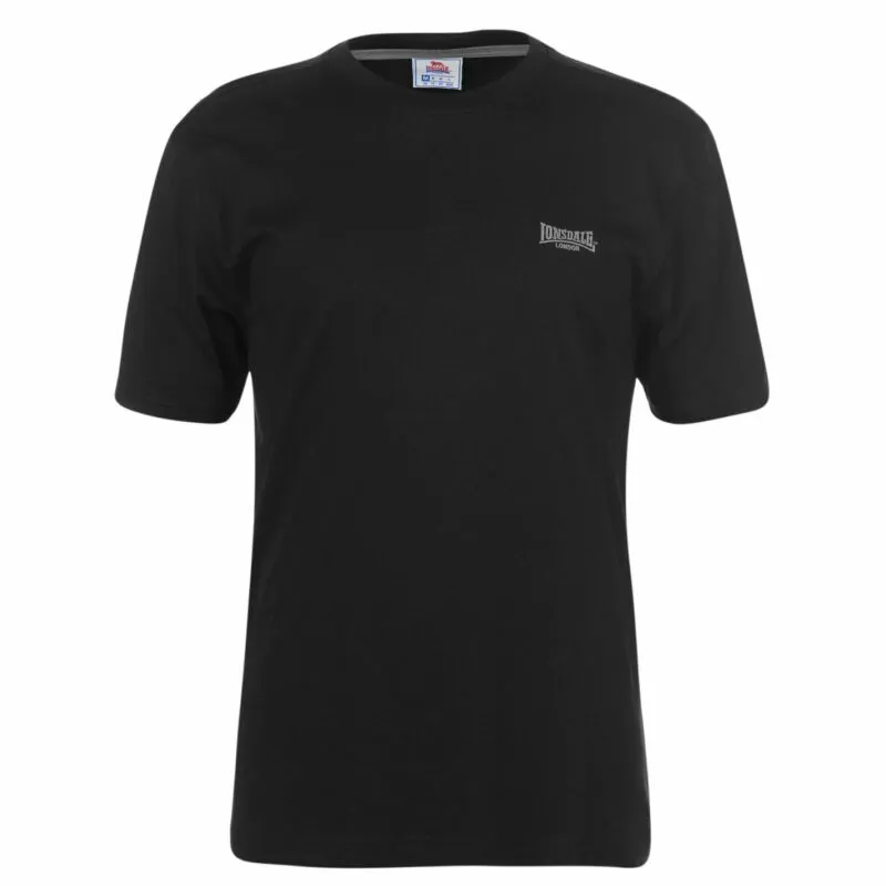 Lonsdale Plain Tee Mens Gents Crew Neck Shirt Short Sleeve Lightweight Cotton