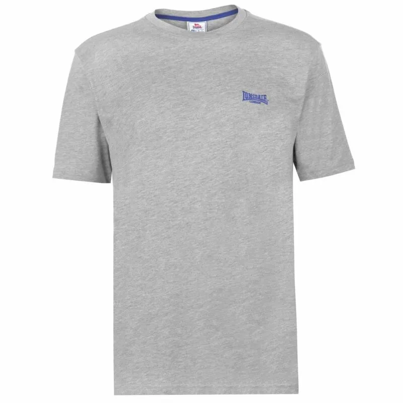 Lonsdale Plain Tee Mens Gents Crew Neck Shirt Short Sleeve Lightweight Cotton