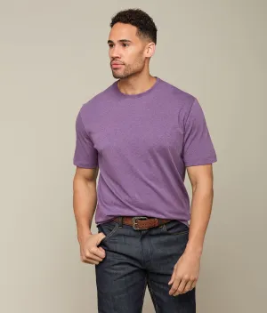 Lucchese Pima Cotton Tee :: Purple Melange