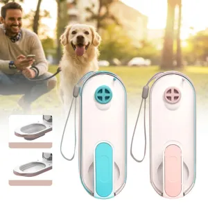 "Foldable Dog Water Bottle - Portable Leak-Proof Dispenser for Outdoor Walking and Travel