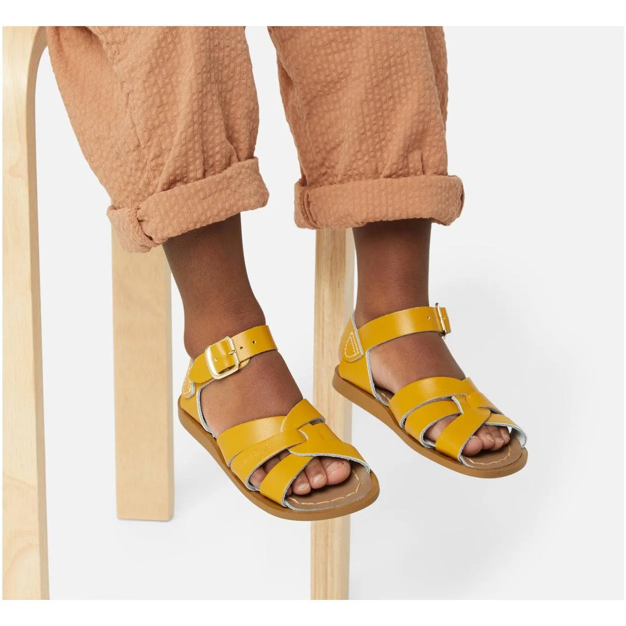 Saltwater Original Sandals - Mustard - Kids