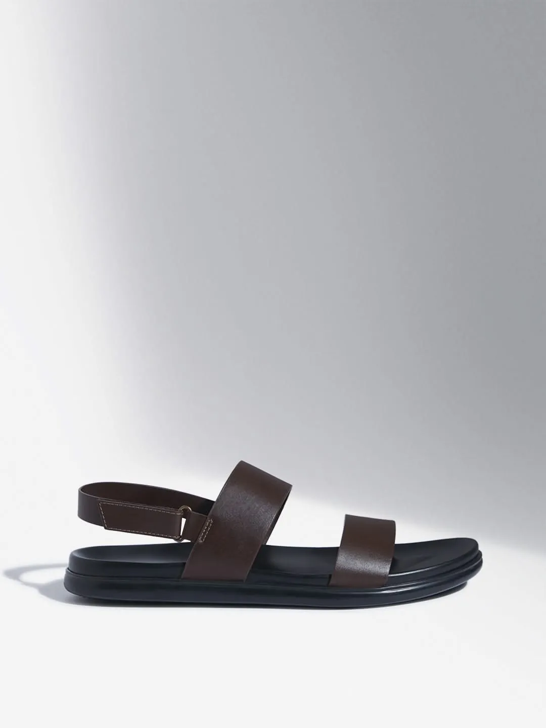 SOLEPLAY Dark Brown Multi-Strap Leather Sandals